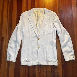 Vintage 50s Men's Palomino Sportswear Blazer Gold Crest Buttons Mid Century S